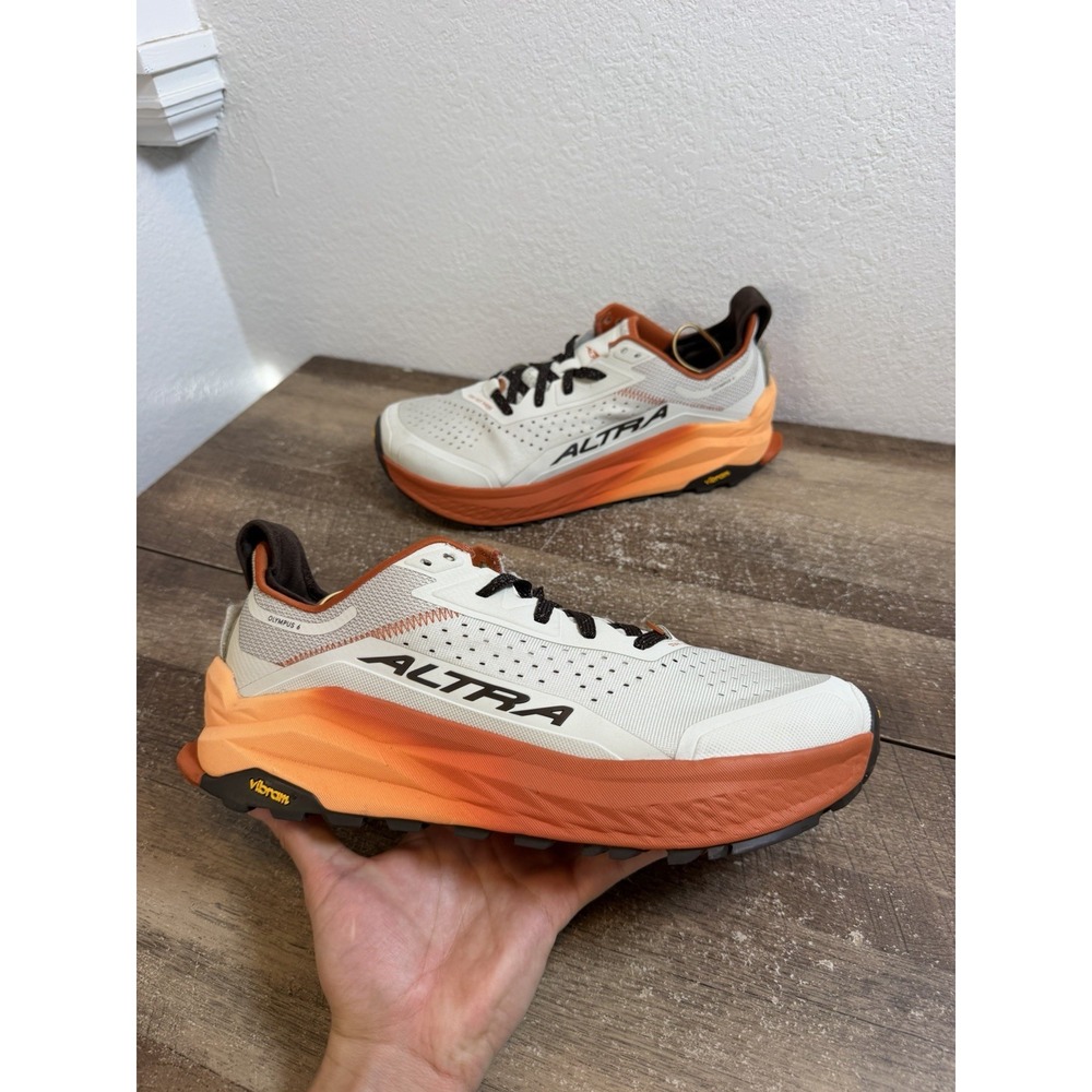 Altra Olympus 6 Mens Size 12 Gray Orange Athletic Running Walking Shoes Sneakers